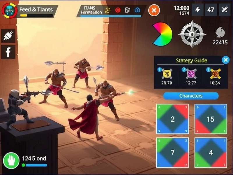 Epic battles in Barnala Titans Battle Barnala Titans Battle gameplay screenshot showing titans battling in an Indian palace